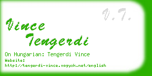 vince tengerdi business card